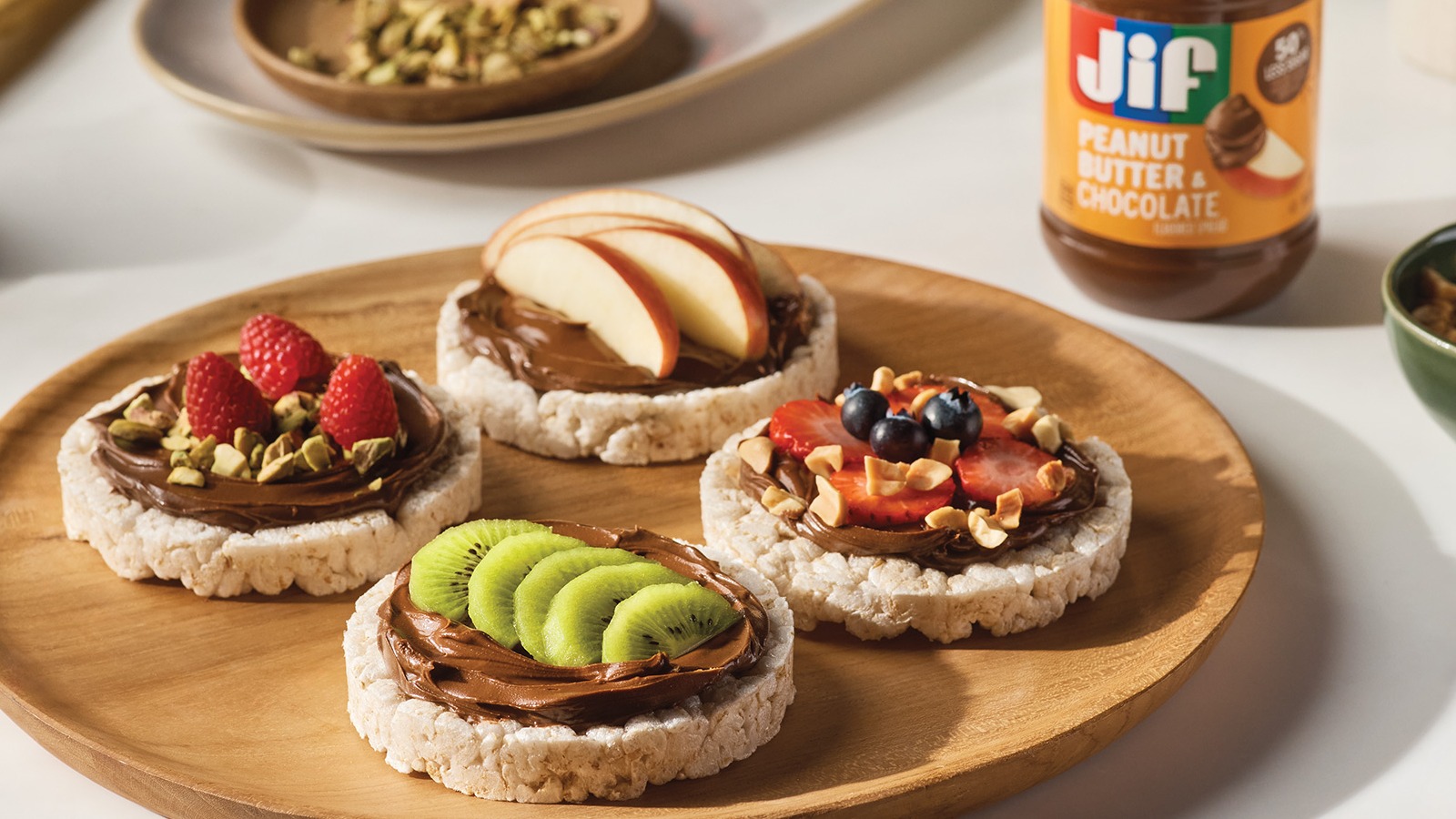 Peanut Butter & Chocolate Topped Rice Cakes Recipe | Instacart